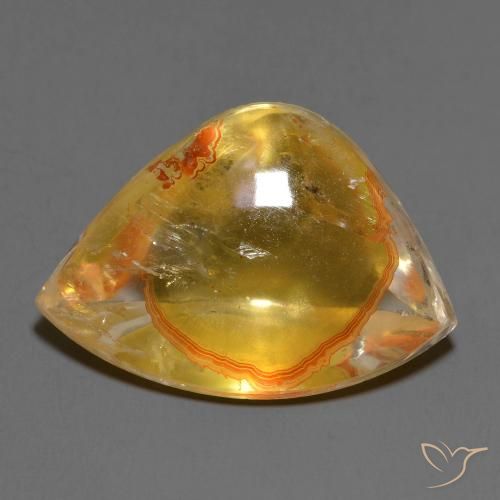 14.92ct Naturel Multicolore Quartz avec marcassite, Fantaisie, Transparent