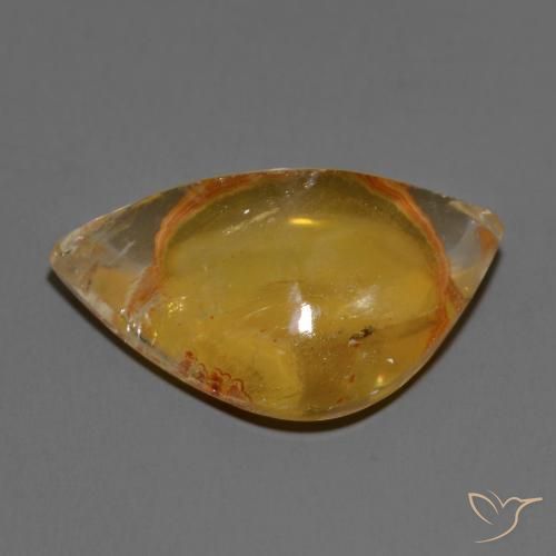 Quartz avec marcassite Multicolore naturelle Fantaisie, 14.92 ct, Transparent