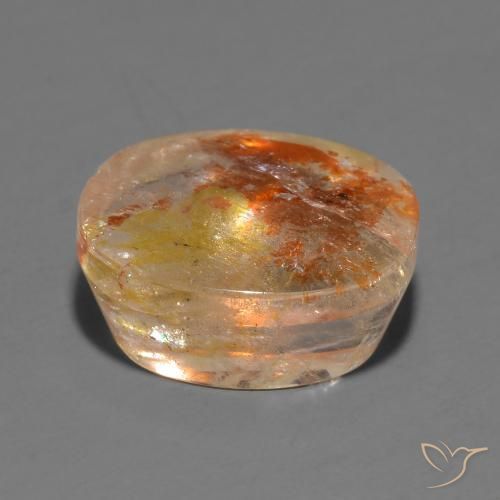 Quartz avec marcassite Multicolore naturelle Coussin, 11.47 ct, Transparent