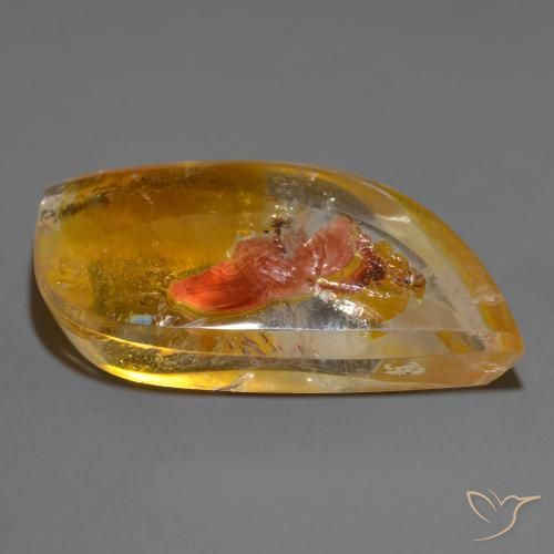 Quartz avec marcassite Multicolore naturelle Fantaisie, 74.99 ct, Transparent