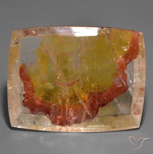 162.38ct Naturel Multicolore Quartz avec marcassite, Baquette, Transparent
