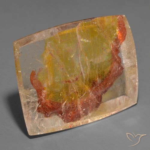 Quartz avec marcassite Multicolore naturelle Baquette, 162.38 ct, Transparent