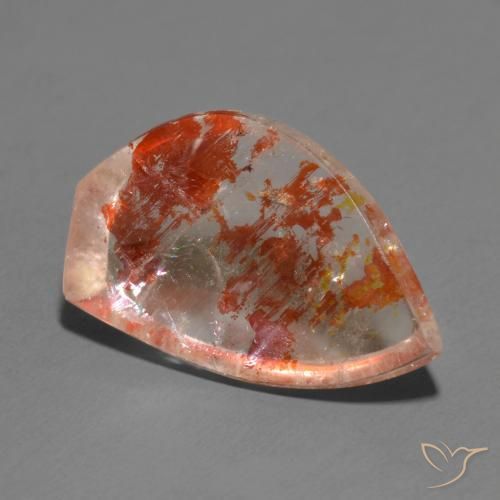 13.13ct Naturel Multicolore Quartz avec marcassite, Fantaisie, Transparent