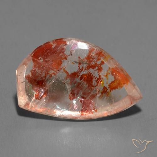 Quartz avec marcassite Multicolore naturelle Fantaisie, 13.13 ct, Transparent