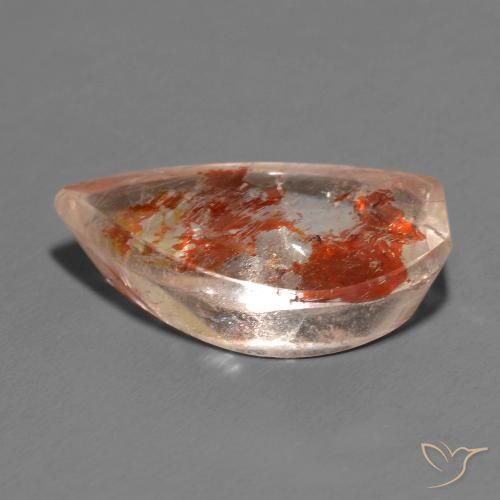 Quartz avec marcassite Multicolore naturelle Fantaisie, 13.13 ct, Transparent