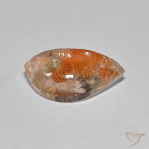 Quartz avec marcassite Multicolore naturelle Fantaisie, 4.61 ct, Transparent