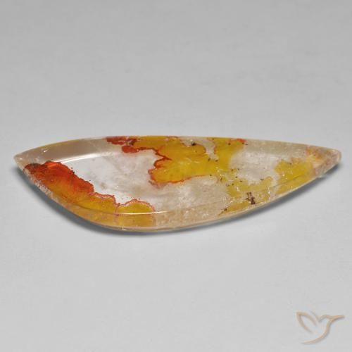 Quartz avec marcassite Orange-or naturelle Fantaisie, 31.30 ct, Transparent