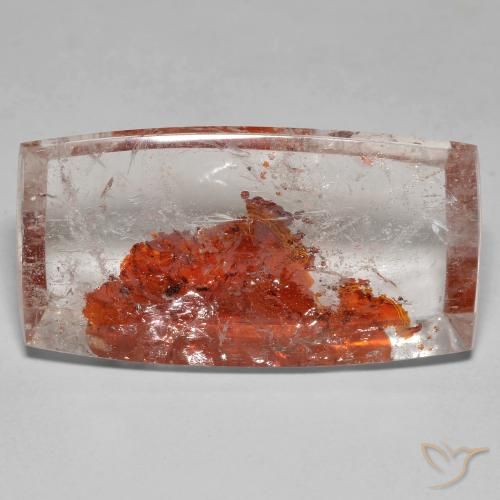 29.59ct Naturel Multicolore Quartz avec marcassite, Baquette, Transparent