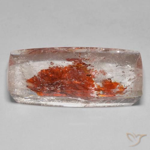 Quartz avec marcassite Multicolore naturelle Baquette, 29.59 ct, Transparent
