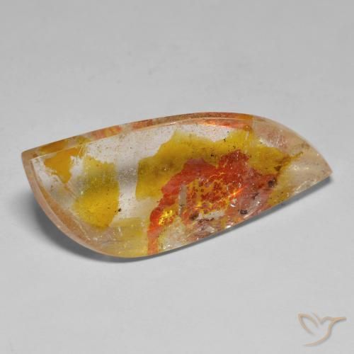 Quartz avec marcassite Multicolore naturelle Fantaisie, 33.53 ct, Transparent