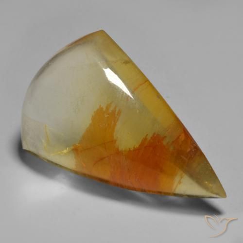 Quartz avec marcassite Multicolore naturelle Fantaisie, 44.10 ct, Transparent