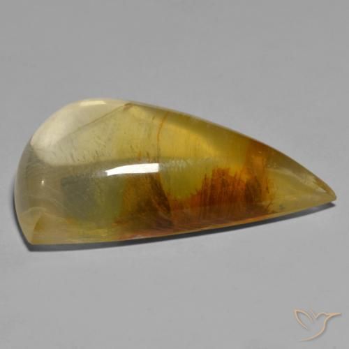 Quartz avec marcassite Multicolore naturelle Fantaisie, 44.10 ct, Transparent