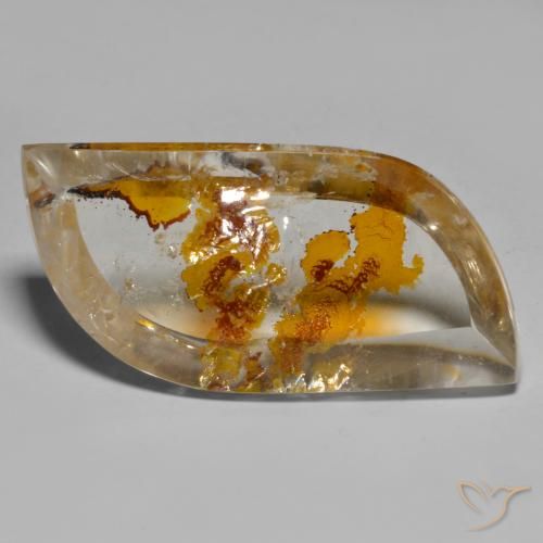 Quartz avec marcassite Multicolore naturelle Fantaisie, 33.96 ct, Transparent