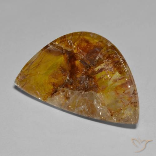 Quartz avec marcassite Multicolore naturelle Fantaisie, 30.25 ct, Transparent
