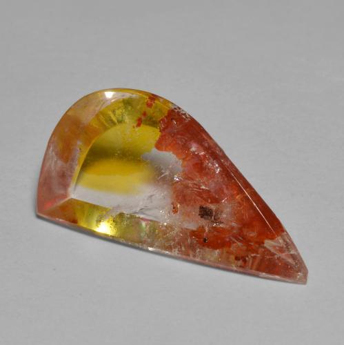 Quartz avec marcassite multicolore naturelle forme fantaisie, 5,66 ct, transparent