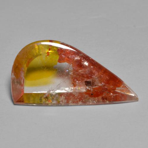 Quartz avec marcassite multicolore naturelle forme fantaisie, 5,66 ct, transparent