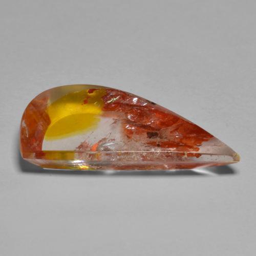 Quartz avec marcassite multicolore naturelle forme fantaisie, 5,66 ct, transparent