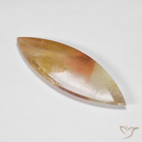 Quartz avec marcassite Multicolore naturelle Marquise, 33.18 ct, Transparent