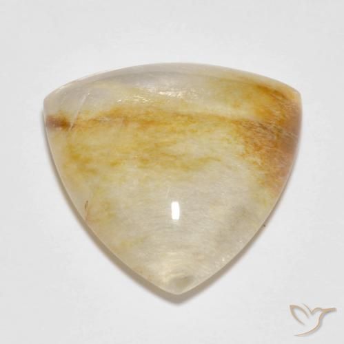 13.16ct Naturel Multicolore Quartz avec marcassite, Trillion, Translucide