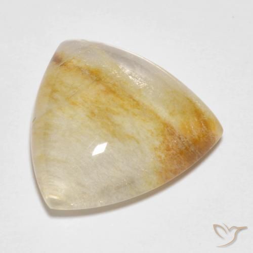 Quartz avec marcassite Multicolore naturelle Trillion, 13.16 ct, Translucide