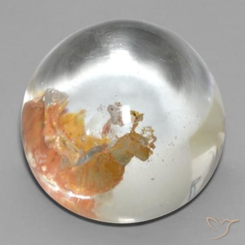 75.10ct Naturel Multicolore Quartz avec marcassite, Tour, Transparent