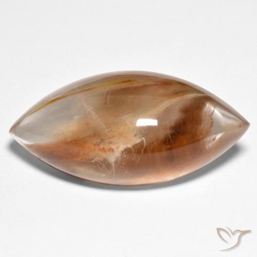 28.92ct Naturel Multicolore Quartz avec marcassite, Marquise, Transparent
