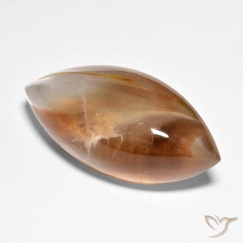 Quartz avec marcassite Multicolore naturelle Marquise, 28.92 ct, Transparent