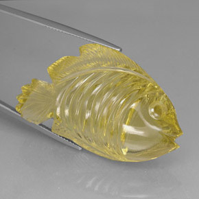 Quartz jaune naturelle transparent, 80,06 ct, transparent / translucide