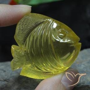 Quartz Jaune moyen naturelle Fantaisie, 129.50 ct, Transparent