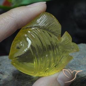 Quartz Jaune moyen naturelle Fantaisie, 129.50 ct, Transparent