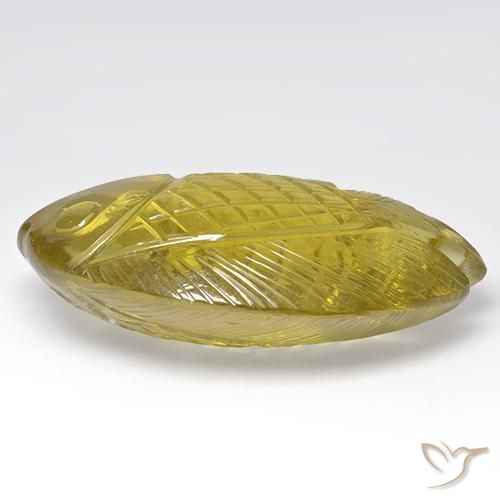 Quartz Jaune clair naturelle Fantaisie, 116.65 ct, Transparent