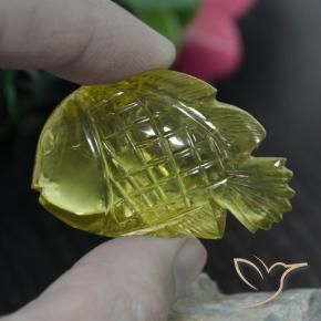 Quartz Jaune moyen naturelle Fantaisie, 90.46 ct, Transparent