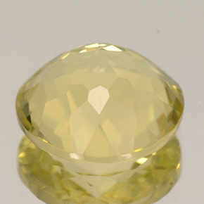 Quartz jaune naturelle coupe roude, 5,16 ct, VVS
