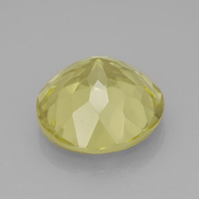 Quartz jaune naturelle coupe roude, 5,28 ct, VVS-VS