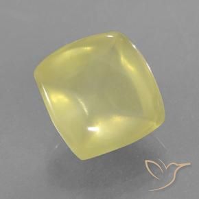 Quartz Jaune clair naturelle Coussin, 8.86 ct, Translucide