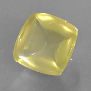 Quartz Citron naturelle Coupe coussin, 8.61 ct, Transparent