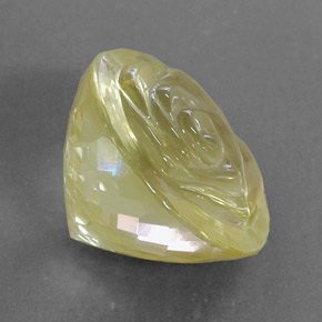 Quartz jaune naturelle transparent, 21,03 ct, transparent / translucide