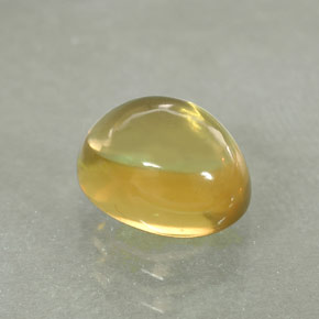 Quartz jaune naturelle coupe ovale, 1,61 ct, transparent
