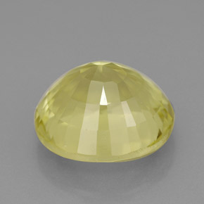 Quartz Citron naturelle Coupe ovale, 5.96 ct, VVS