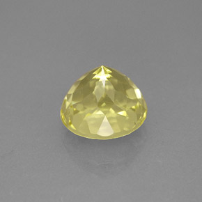 Quartz jaune naturelle coupe roude, 2,22 ct, VVS