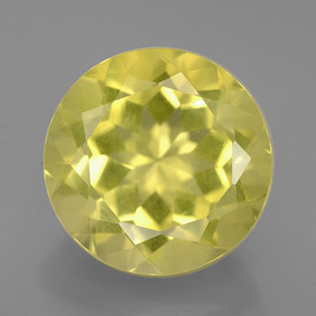 Quartz jaune naturelle coupe roude, 5,83 ct, VVS