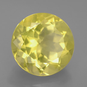 Quartz jaune naturelle coupe roude, 5,83 ct, VVS