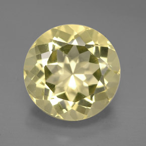 Quartz jaune naturelle coupe roude, 5,62 ct, VVS