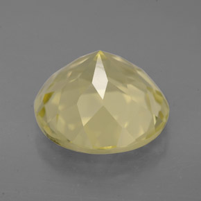 Quartz jaune naturelle coupe roude, 5,62 ct, VVS