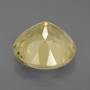 Quartz jaune naturelle coupe roude, 5,94 ct, VVS