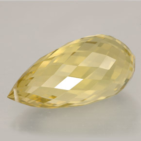 Quartz Citron naturelle Briolette, 11.48 ct, VVS