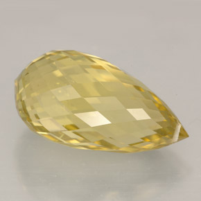 Quartz Citron naturelle Briolette, 11.48 ct, VVS