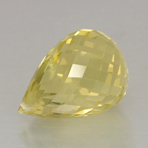 Quartz Citron naturelle Briolette, 11.00 ct, VVS