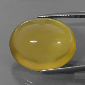 Quartz jaune naturelle coupe ovale, 36,73 ct, transparent