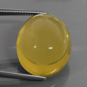 Quartz jaune naturelle coupe ovale, 36,73 ct, transparent